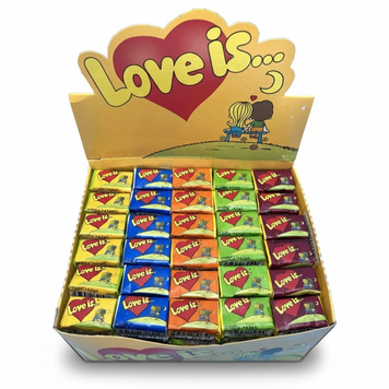Жувальна гумка Love is ... асорті з 5 смаків блок (100 шт) 016896 фото
