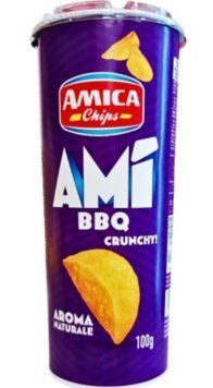 Чипсы картофельные Amica Chips Ami BBQ Crunchy со вкусом барбекю 100 грамм 12873 фото