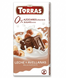 Молочный шоколад с лесным орехом Torras без сахара 75 грамм  00203 фото 1