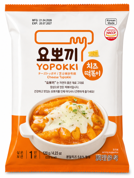 Токпокки Yopokki Cheese Topokki со вкусм сыра 120 грамм 015387 фото