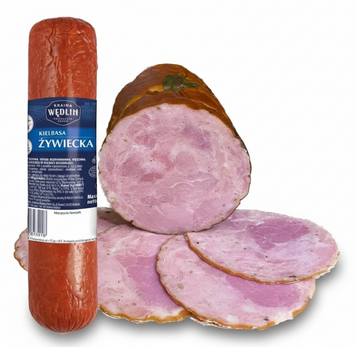 Колбаса Живецкая из свинины ветчинно-рубленная Kraina Wedlin Kielbasa Zywiecka 600 грамм 013842 фото