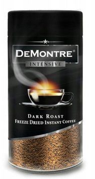 Кофе растворимый с добавлением молотого DeMontre Intensive Dark Roast 200 грамм 00464 фото