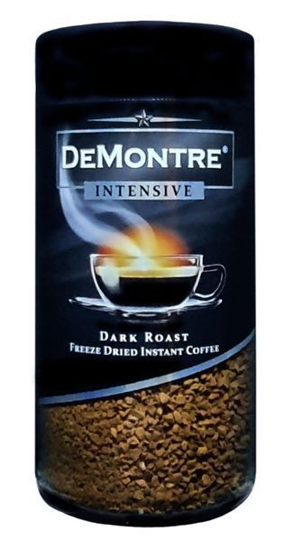 Кава розчинна з додаванням меленої DeMontre Intensive Dark Roast 200 грам 00464 фото