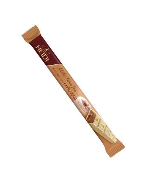 Шоколадний батончик Heidi White Chocolate & Cappuccino з білого шоколаду з кавовою начинкою 37 грам 1742 фото
