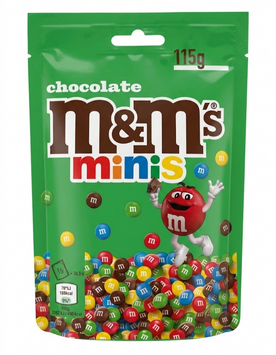 Драже M&M's Minis Chocolate с шоколадом 115 грамм 248611 фото