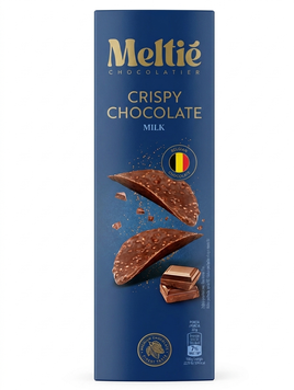 Чіпси шоколадні з молочного шоколаду Meltie Crispy Chocolate Milk 125 грам 1091 фото