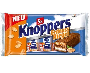 Батончик Knoppers Erdnuss Riegel с арахисом 5 шт 00757 фото