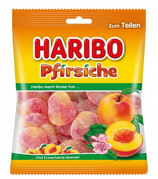 Желейні цукерки Haribo Pfirsiche 175 грам 20476 фото