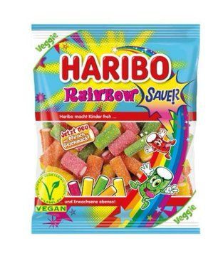 Желейные конфеты Haribo Rainbow кислые 160 грамм 751 фото