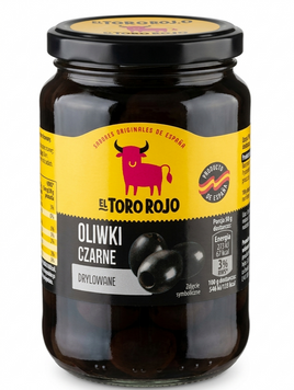 Оливки черные El Toro Rojo без косточки 340 грамм 01520 фото