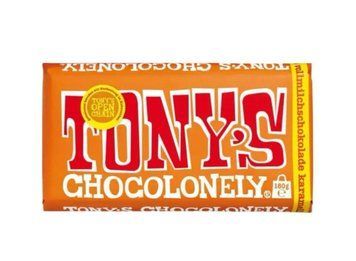 Шоколад молочный Tony's Chocolonely Caramel Sea Salt с карамелью и морской солью (32% какао) 180 грамм 020111 фото