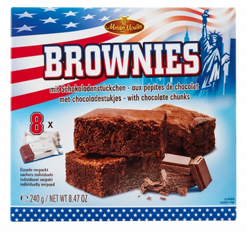 Брауні Meister Moulin Brownies American style зі шматочками шоколаду 240 грам 013981 фото