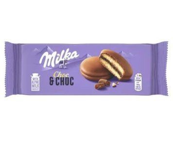 Печиенье Milka сэндвич Choc&Choc 150 грамм 01536 фото
