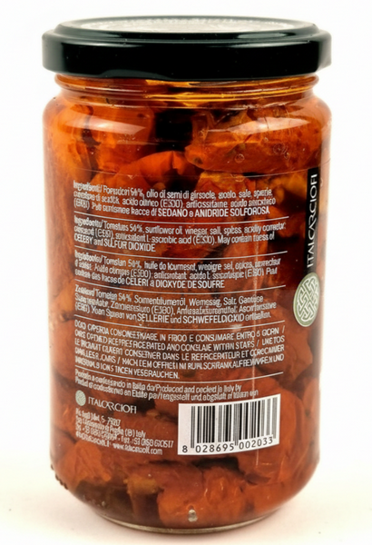 Вяленые томаты Italcarciofi в подсолнечном масле полосками 280 грамм 019092 фото