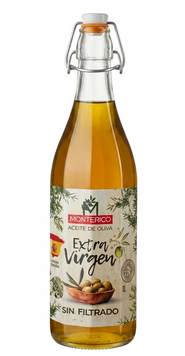 Масло оливковое Monterico Extra Virgin 1 л не фильтрованое 029731 фото