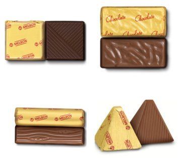 Греческие конфеты Melbon ассорти из 4 вкусов на развес (100 грамм - 4 шт) copy_30511 фото