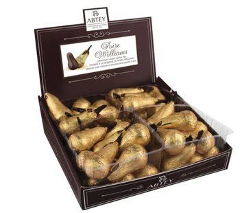 Конфета-грушка Abtey Poire William Elegance Liqueur Chocolate из темного шоколада с грушовым бренди 20 грамм 029686 фото