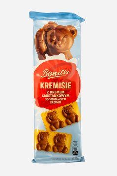 Печенье Bonitki Kremisie в форме мишек с начинкой из сливочного крема 116 грамм 0157312 фото