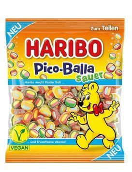 Желейные конфеты Haribo Pico Balla кислые 160 грамм 1073 фото