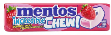 Цукерки жувальні Mentos Incredible Chew Strawberry зі смаком полуниці 45 грам 016815 фото