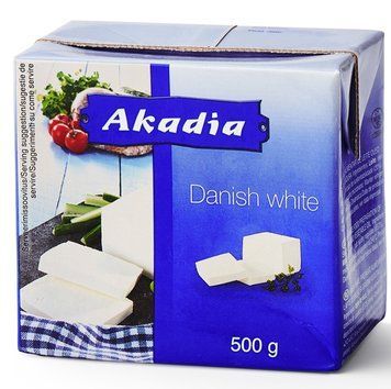 Сыр белый рассольный Akadia Danish White Cheese мягкий и кремообразный 500 грамм 300101 фото