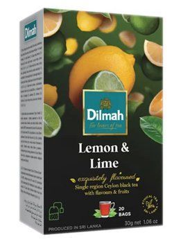 Чай Dilmah черный с лимоном и лаймом 20 пакетиков 028290 фото