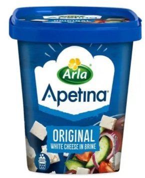 Сыр белый в рассоле Arla Apetina Original White Cheese нарезанный кубиками 410 грамм 300102 фото