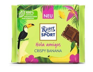 Шоколад Ritter Sport молочный хрустящий банан 100 грамм 02012 фото