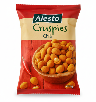 Alesto Арахис Cruspies Chili Peanuts в панировке со вкусом перца чили 200 грамм 02918 фото