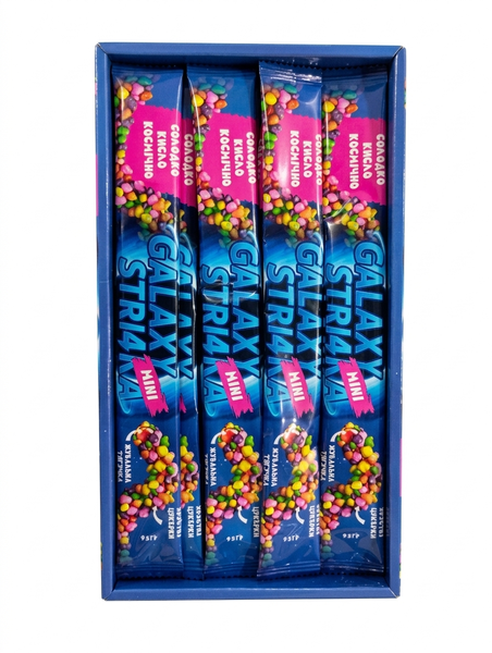 Желейная лента с хрустящей цветной посыпкой Galaxy Jelly Marmizyaka 9,5 грамм 110471 фото