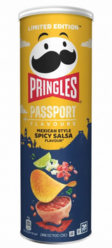 Чипси Pringles Passport Mexican Style Spicy Salsa зі смаком мексиканської гострої сальси 165 грам 05441 фото