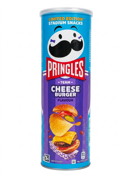 Чипсы Pringles Stadium Snacks Team Cheeseburger со вкусом чизбургера 165 грамм 02367 фото