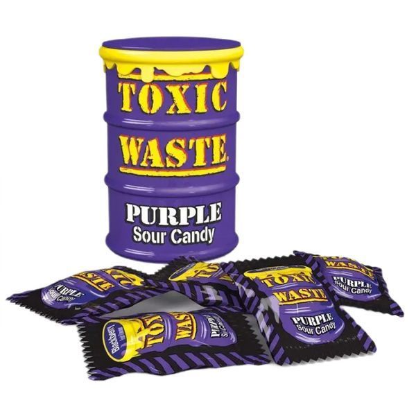 Цукерки Toxic Waste Purple Sour Candy 42 грама 02928 фото
