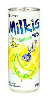 Напиток молочный газированный Lotte Milkis Banana Банан 250 мл 12793 фото