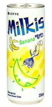 Напій молочний газований Lotte Milkis Banana Банан 250 мл 12793 фото