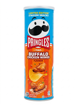 Чипсы Pringles Stadium Snacks Team Buffalo Chicken Wings со вкусом куриных крылышек Баффало 165 грамм 02368 фото
