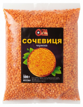 Сочевиця червона OZM 500 грам 003313 фото