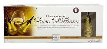 Конфеты Abtey Poire William Elegance Liqueur Chocolate из темного шоколада с грушовым бренди 100 грамм 029499 фото