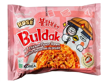 Лапша Buldak Rose с курицей в сливочно-томатном соусе 140 грамм 002578 фото