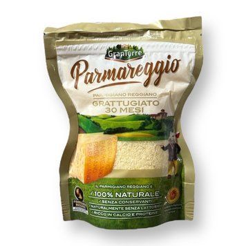 Сыр пармезан тертый Parmareggio Parmigiano Reggiano выдержка 30 месяцев 100 грамм 01457 фото