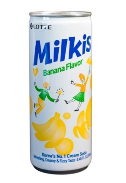 Напій молочний газований Lotte Milkis Banana Банан 250 мл 12793 фото