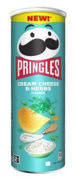 Чипсы Pringles Cream Cheese & Herbs со вкусом сливочного сыра и специй 165 грамм 1855 фото