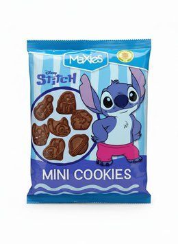 Мини-печенье MaXies Disney Stitch злаковое с какао 250 грамм 029651 фото