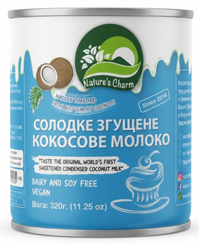 Кокосове згущене молоко 320 грам 00043 фото
