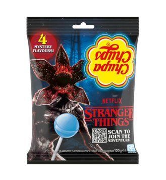 Льодяники Chupa Chups Stranger Things 4 Flavours Дивні Дива Виворіт таємничі смаки 120 грам 007291 фото