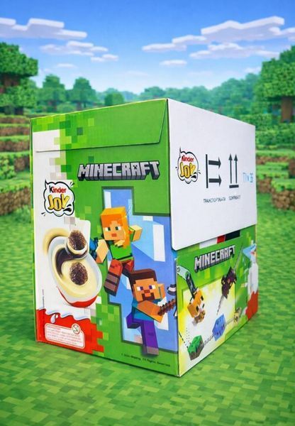 Набір яєць Kinder Joy  Minecraft (3 шт в упаковці) 013092 фото