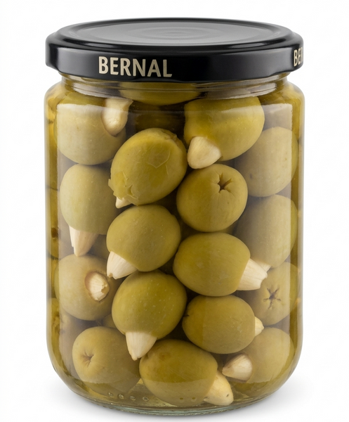 Оливки фаршированные миндалем Bernal Gourmet 436 грамм 00100 фото