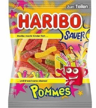 Желейные конфеты Pommes Sauer кислые 175 грамм 20483 фото
