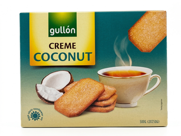 Печиво Gullon Creme Coconut з кокосом 500 грам 029502 фото