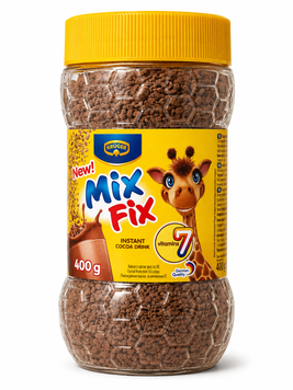 Розчинний гранульований какао-напій Kr&uuml;ger Mix Fix 7 вітамінів 400 грам 030013 фото